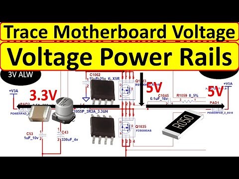 Trace Laptop Voltage and understand Motherboard Power Rails on HP Compaq 6515B 6715B Scheme