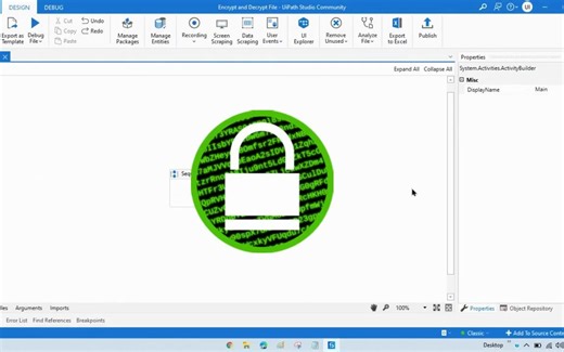 Encrypt and Decrypt File in UiPath _ Protect File in UiPath _ Cryptography UiPat