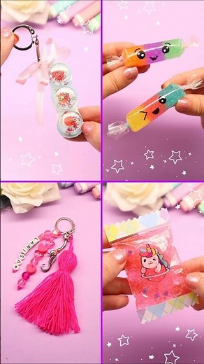 Squishy Toy and Keychain / DIY Craft – Very Easy Cute Gift Idea #diy #love #art #shorts