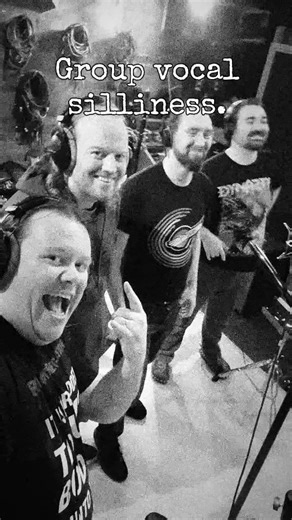 We were made up to be joined in the studio yesterday by one of our oldest comrades in arms - original drummer and founder member of Forlorn Hope, Danny Kelly. Danny wasn't able to take on drumming duties for this release, but he swung by the bunker to say hi, and got roped into recording some shouty group vocals for his trouble! A grand time was had by all. The mission goes on. @whitewoodrecordingstudios | Forlorn Hope