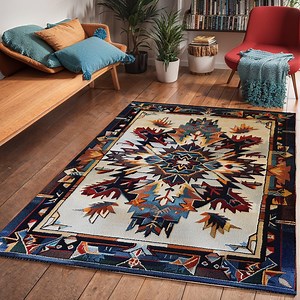 Southwestern Area Rug: Handwoven Tribal Tapestry, Western Decor - Etsy