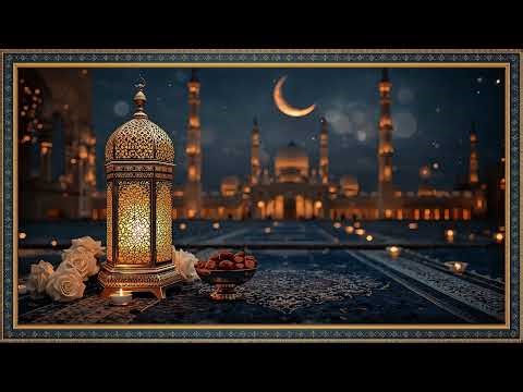 Ramadan Mosque Night 4K ✨🌙 Golden Lantern Ambience | Relaxing Islamic TV Wallpaper | خلفيات رمضان