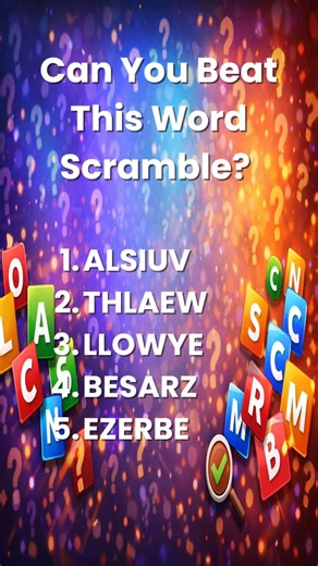 How Many Can You Unscramble? #WordGame #Challenge #shorts