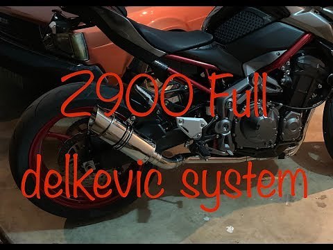 2019 Kawasaki Z900 Delkevic full exhaust System first start!
