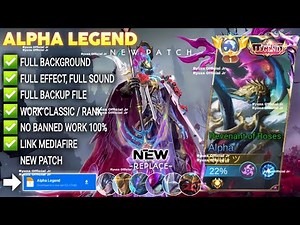 Script Skin Alpha Legend No Password | Full Effect Voice | Patch Terbaru