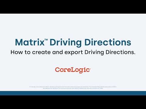 Matrix™ Driving Directions