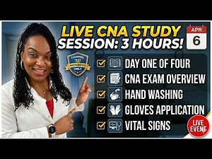 LIVE CNA Study Session with Nurse Eunice | Day 1 of 4