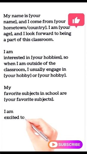 How to introduce yourself in English ||introduce yourself in English #shorts #selfintroduction