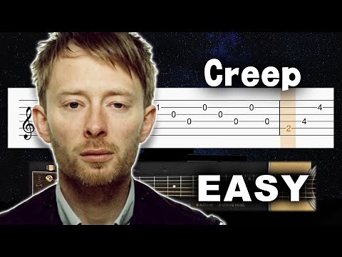 Radiohead - Creep - EASY Guitar tutorial (TAB)