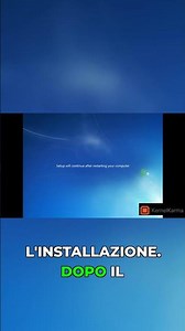 Installazione Windows 7: NON premere alcun tasto al riavvio!
