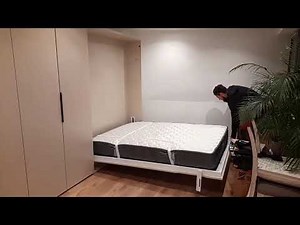 Démonstration lit escamotable TS/VERTI 140 avec rangements sur-mesure