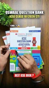 Best Question Bank for ICSE Class 10 2026-27? 🤔 Oswaal Review + Features!