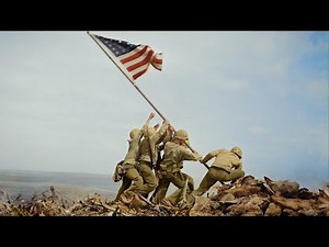 US Marines Raise the Flag on Iwo Jima (23.02.1945) – Colorized Newsreel Documentary | WWII Pacific