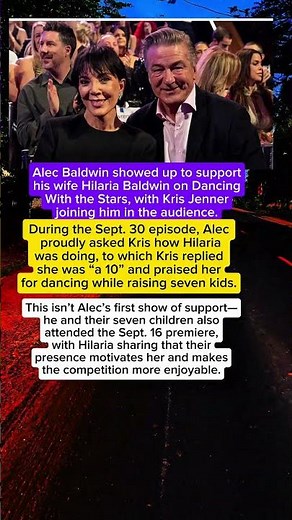 Alec Baldwin Cheers on Wife Hilaria at Dancing With the Stars #alecbaldwin