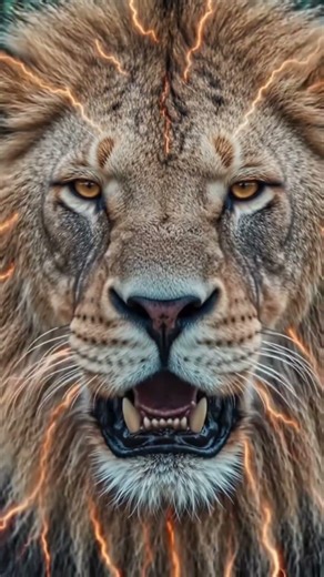 The Fire Roar King” 🦁🔥#shortvideo