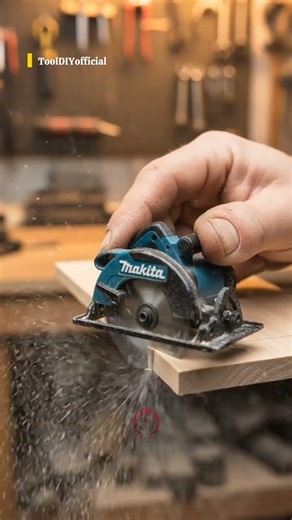 Tiny Makita Circular Saw Cutting Wood | Satisfying Mini Tool Demo