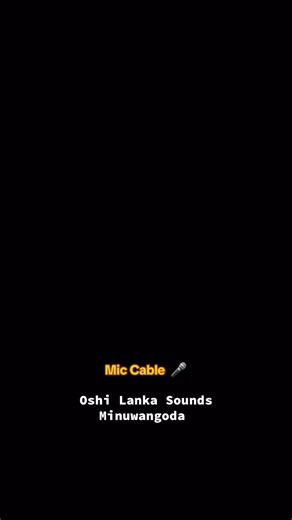9K views · 138 reactions | Mic Cable  #xlr | OSHI LANKA Sounds | Facebook