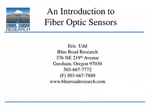 An Introduction to Fiber Optic Sensors - SlideServe
