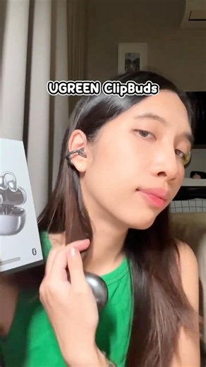 UGREEN ClipBuds are wireless Bluetooth earbuds with clip-on design, Bluetooth 6.0, lightweight an...