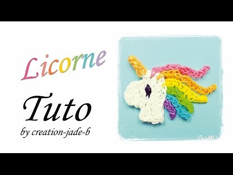 Tuto Rainbow Loom - Tête de Licorne Kawaii (Unicorn) !