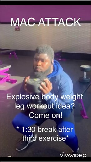 Leg explosive workout routine that you can’t finish!🏋🏽‍♂️ #Macattack #GetUpOrGetOut #Workout #Explosive #Trending #Content #ContentCreator #Fitness #LegDay | Mac Attack