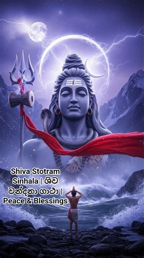 Shiva Stotram Sinhala | ශිව වන්දනා ගාථා | Peace & Blessings ✨
