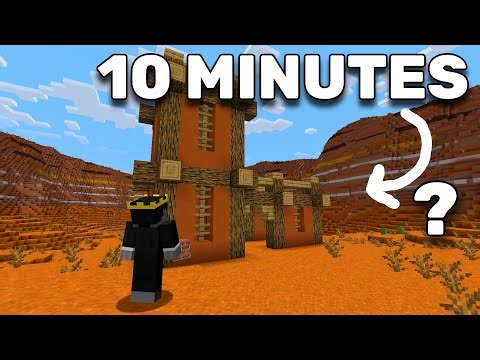 I BUILT Houses under 10 Minutes in Survival