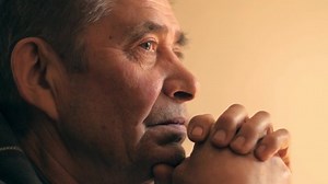 Senior Man Home Looking Praying Prayer Stock Footage Video (100% Royalty-free) 1059151928 | Shutterstock