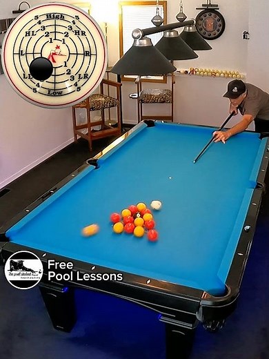 8 Ball draw cut-break w/tip locator (Free Pool Lessons)
