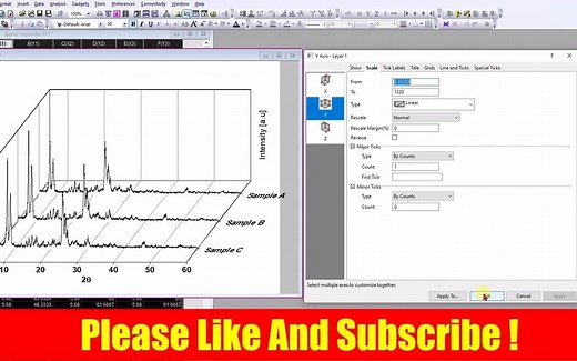 29- 研究生使用Origin绘制3D Waterfall图-（XRD）