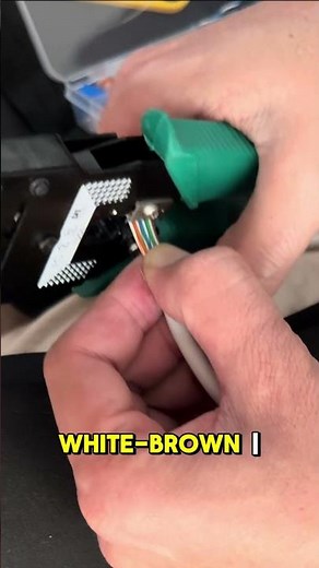 RJ45 Crimping Tutorial in 20 Seconds! 🔌⚡