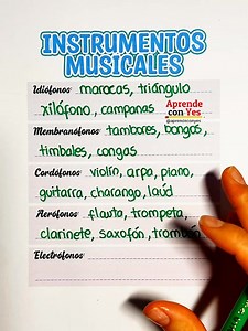 Tipos de instrumentos musicales | Aprende con Yes