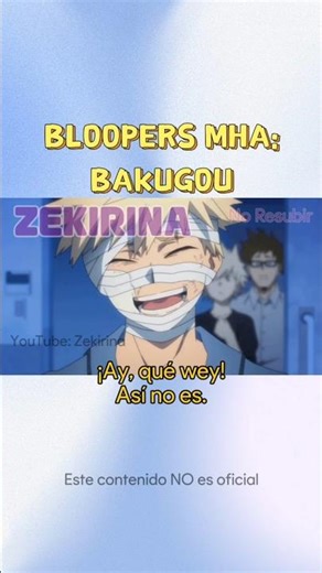 Bakugou doesn't know his lines