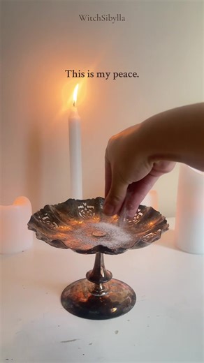 My sacred space stays soft and protected. #witchcraft #witchesoftiktok #spirituality #peace #spell