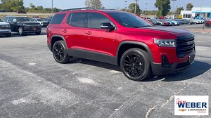 2023 GMC Acadia SLE Highlights: 19.5k miles, one owner, no accidents, Bluetooth, 3rd row seat, backup camera, Apple CarPlay/Android Auto, blind spot monitor, forward/rear collision warning, heated seats, keyless entry, parking sensors/assist, power liftgate, push start, remote start, CarBravo Certified, 20" machined aluminum wheels, power outlets, brake assist, lane departure warning, cruise control with steering wheel mounted audio controls, and much more! Price: $30,800 #WeberPreowned #TheWebe