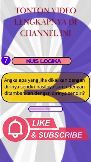 Coba Jawab Tanpa Salah! Soal Logika Seru 😆#KuisLogika #FunQuiz #Shorts