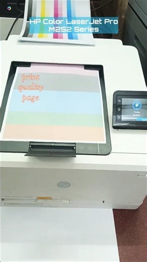 Checking the toner cartridge status (p4) - HP Pro M252 series printer #shorts