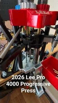 Aside from my wobbly work table, this 2026 Lee Pro 4000 progressive press works great