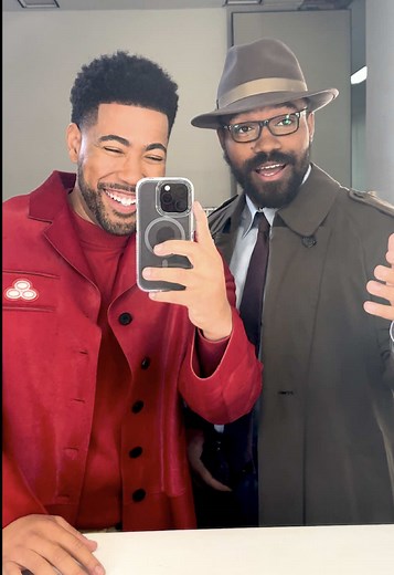 Jake and @Jordan_The_Stallion8 together again… now in Gotham City 🫱🏾‍🫲🏿