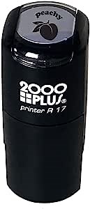 Peachy Stamp / 2000 Plus Self Inking Teacher Reward Stamper/Black Imprint Peach Fruit School Planner Worksheet Homework Test Stamp