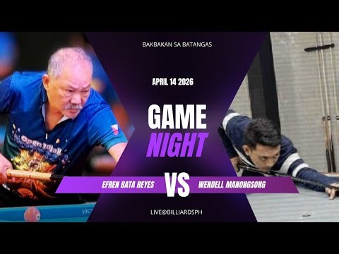 Efren Bata Reyes🔥 vs🔥 Wendell Manongsong Parehas🔥 Bakbakan sa Batangas City