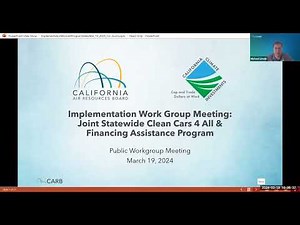 Implementation Workgroup: Statewide Clean Cars 4 All and Financing Assistance Program