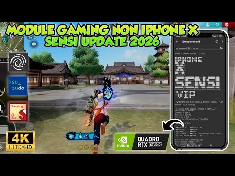 RAM 1-8GB LANCAR❗️Module Gaming Non Root IPHONE X SENSI | Cara Ampuh Atasi Lag Patah DiAndroid 2026