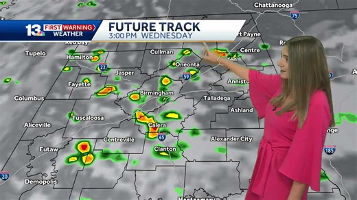 The heat and humidity climb in Alabama before spotty storms return to the weather forecast later this week