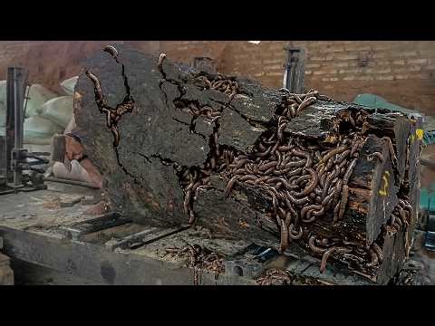 INSANE WOOD FACTORY 🔥 Extreme Giant Log Production Line