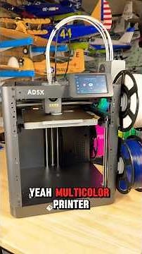 The New AD5X by FlashForge Showing Off its Speeds on its Very First Print! #thercsaylors