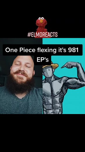 #duet with @typical_sandwich Only OnePiece fans will get it.. #onepiece #luffy #shanks #elmo #elmoreacts #sesamestreet #meme #timpressions #anime #art