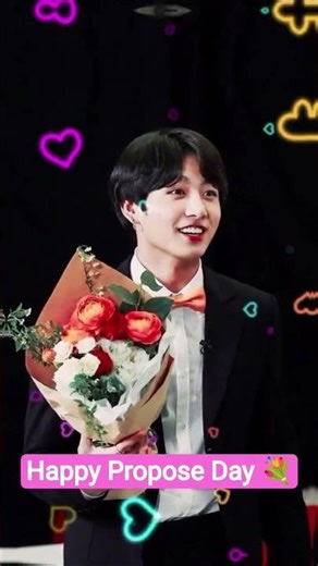 happy Propose Day 💐#bts#jungkook#taehyung#jin#jimin#suga#hope#rm#propose_status#velantineday#shorts