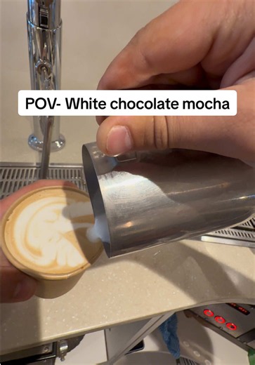 POV- White chocolate mocha #chocolate #whitechocolate #mocha #coffee #cafe
