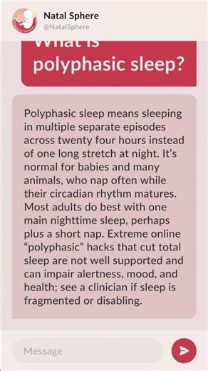What is polyphasic sleep?